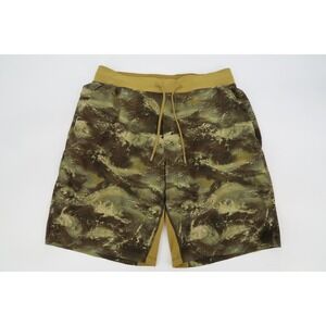 Lululemon T.H.E. Short 9" Linerless Men's Medium Performance Auric Gold Camo